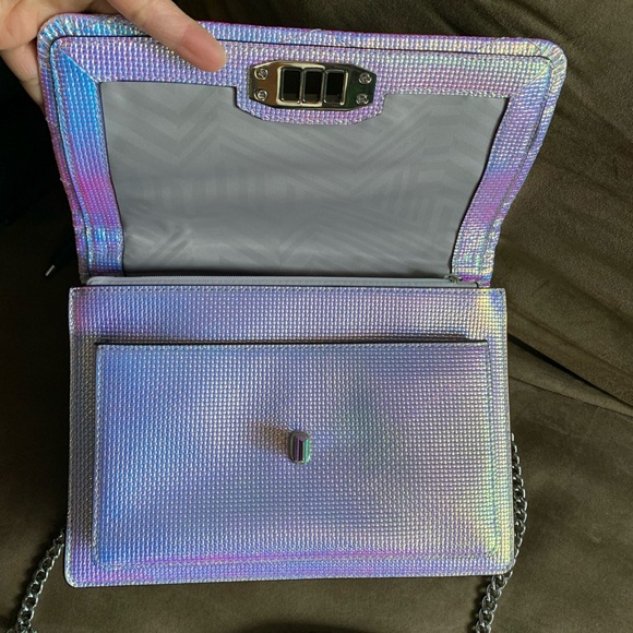 NWOT Rare Rebecca Minkoff Iridescent Je T'Aime Medium Crossbody Shoulder Bag - Picture 12 of 16